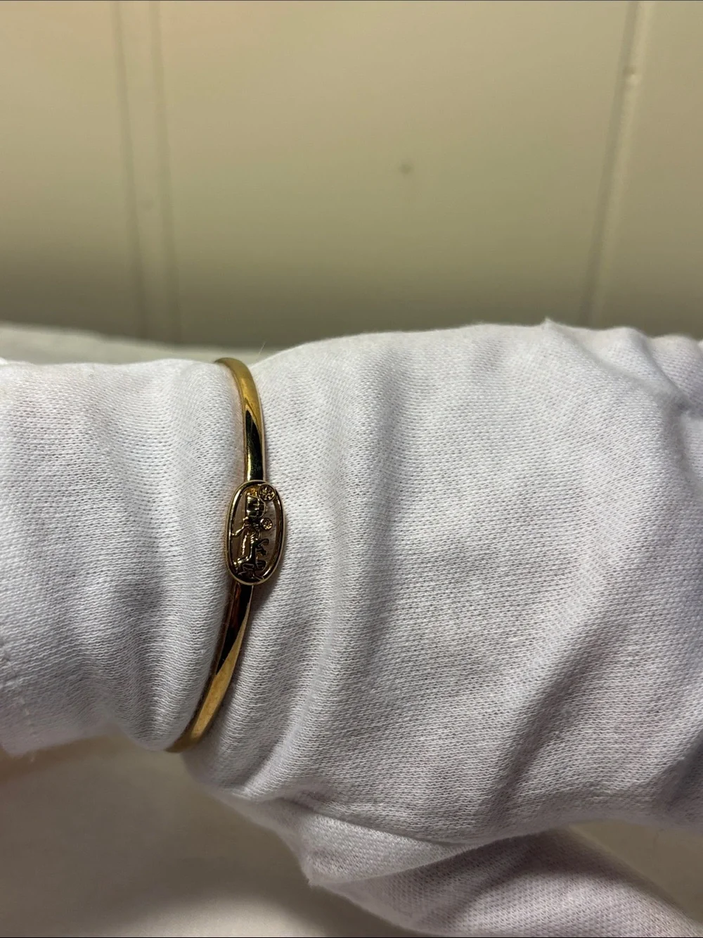 EUC COACH Horse & Carriage Gold-Tone Bangle Bracelet Trio Set - FULL SET!